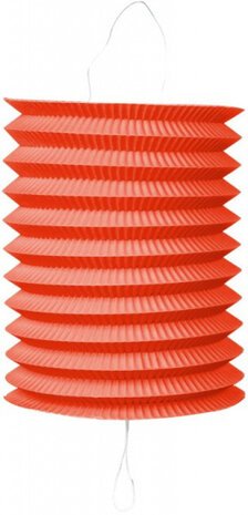 lampion 16 cm papier rood