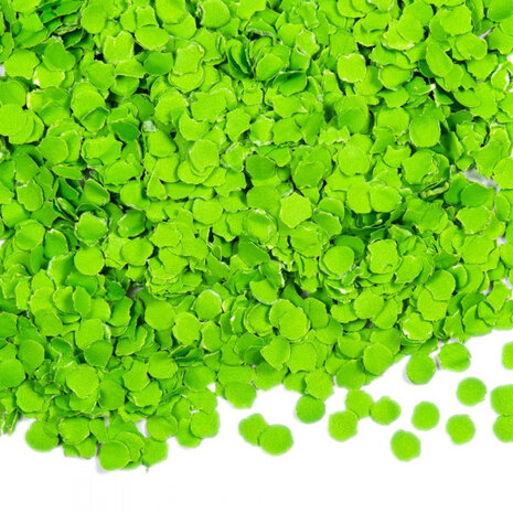 confetti 100 gram 1 cm papier lichtgroen