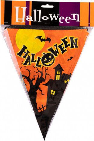 vlaggenlijn Halloween 300 cm oranje/zwart