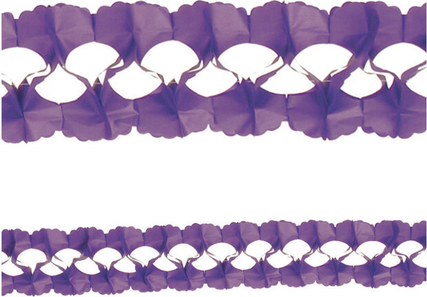 slinger 4 meter papier paars