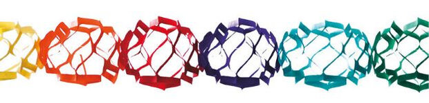 slinger Garland rond junior 4 meter papier