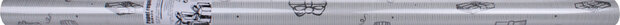 cadeaupapier verpakkingen 70 x 200 cm zilver/wit