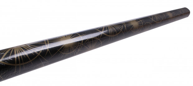 cadeaupapier kerst 70 x 200 cm zwart/goud