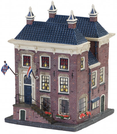 stadhuis Workum led 17 cm porselein bruin