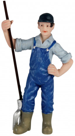 boer 7 cm polyresin blauw