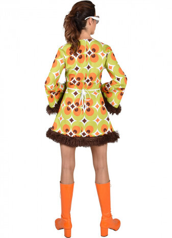 verkleedjurk Circle dames polyester groen mt XXL
