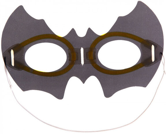 masker vleermuis lichtgevend junior zwart one-size
