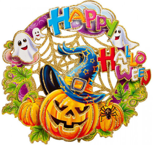 poster Happy Halloween 40 cm papier