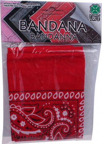 bandana 55 x 55 cm polyester rood