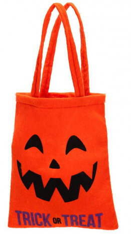shopper Pompoen junior 42 x 21 cm vilt oranje