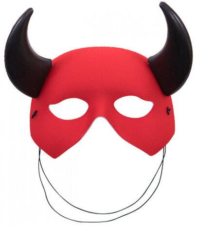 verkleedmasker duivel meisjes rood one-size