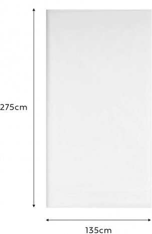 tafelkleed wegwerp 275 x 135 cm wit 6 stuks