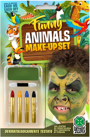 make-upset Draak wax groen 6-delig