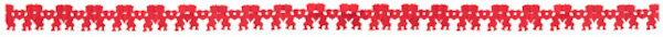 slinger Cupido 4 meter papier rood