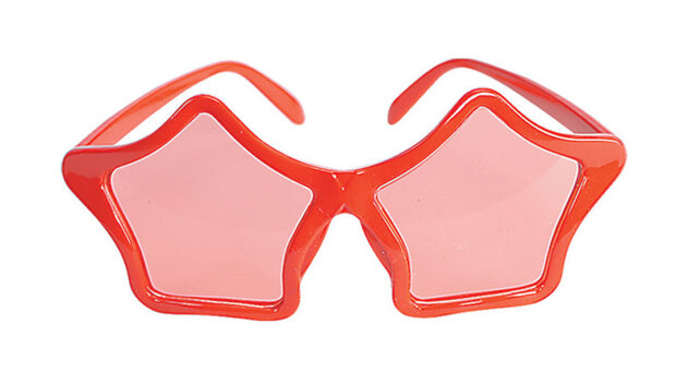 zonnebril Star rood one-size