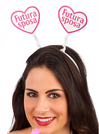 diadeem Futura Spose dames roze/wit one-size