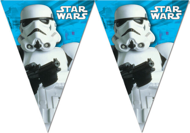 vlaggenlijn Star Wars 2 meter blauw/wit