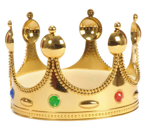 kroon junior 12 cm PVC goud one-size
