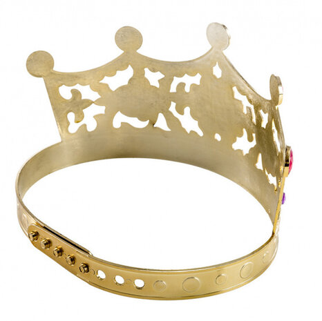 kroon verstelbaar PVC goud one-size