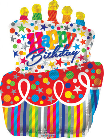 folieballon Happy Birthday 90 cm