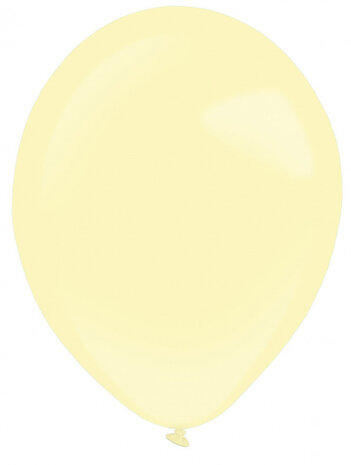 ballonnen Fashion 27,5 cm latex lichtgeel 50 stuks