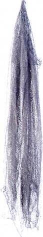 decoratienet 220 x 75 cm katoen grijs