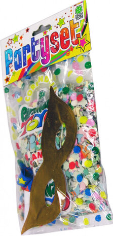 feestpakket junior 50 gram goud 3-delig one-size