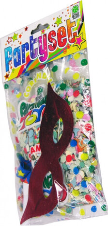 feestpakket junior 50 gram rood 3-delig one-size