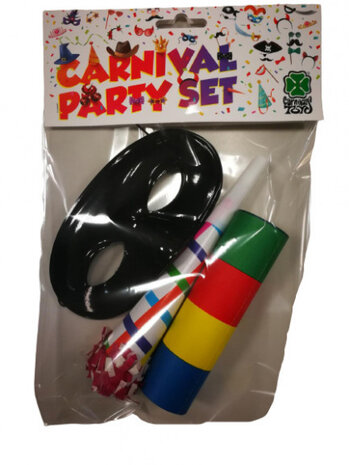 feestset junior papier zwart 3-delig