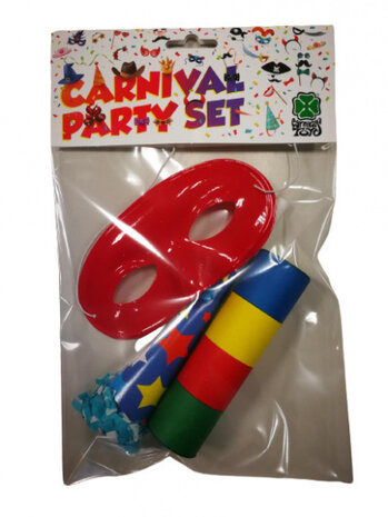 feestset junior papier rood 3-delig