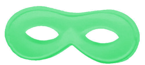 verkleedmasker fluorescerend junior groen one-size
