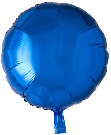 folieballon rond 45 cm navy