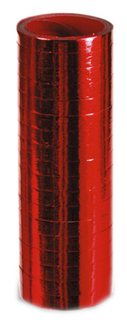 serpentine Metallic 7 mm papier rood 3 stuks