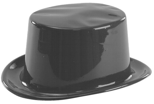 hoed Cilinder zwart one-size