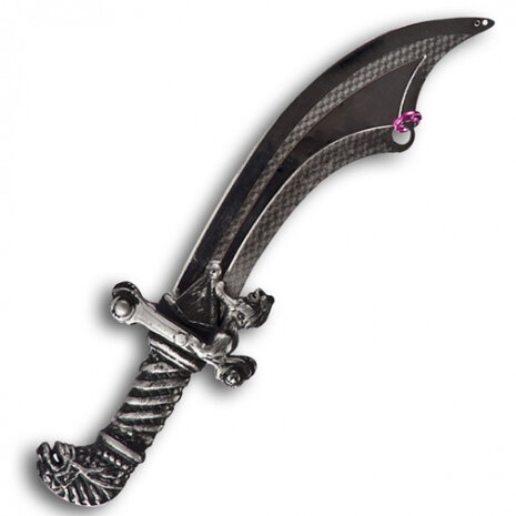 zwaard Piraten junior 28 cm donkergrijs/zilver