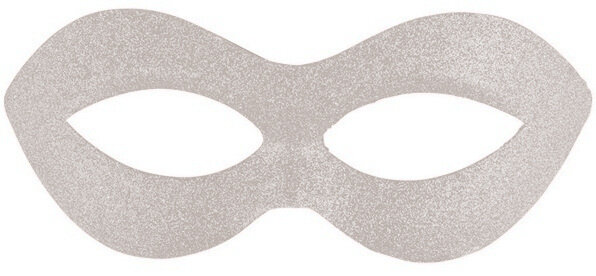 verkleedmasker glitters wit one-size