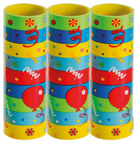 serpentines ballon 4 meter papier 3 stuks