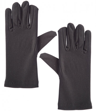 verkleedhanschoenen junior 17 cm polyester zwart