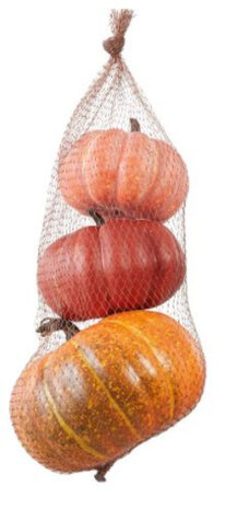 decoratiepompoenen 5-7-10 cm oranje 3 stuks