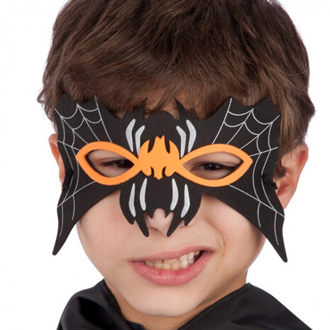 verkleedmasker Bat junior EVA zwart one-size