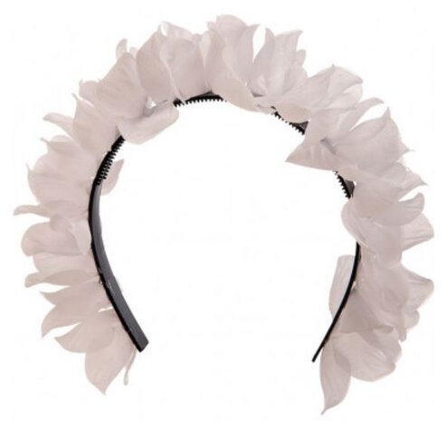 haarband Flower dames polyester wit one-size