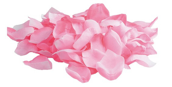 rozenblaadjes polyester roze 72 stuks