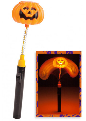 pompoenlamp junior 10 cm oranje/zwart