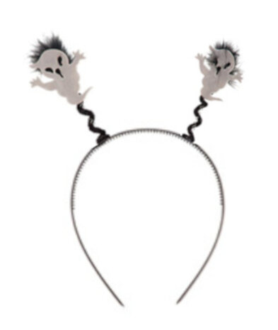 hoofdband spook junior zwart/wit one-size
