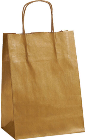 cadeautas 8,5 x 18 x 30 cm papier goud