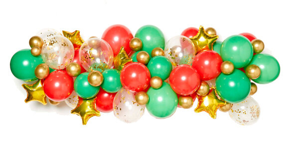 ballonnenboog Kerstmis 400 cm latex 60-delig
