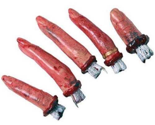verkleedaccessoires Afgehakte Vingers rood 5 stuks