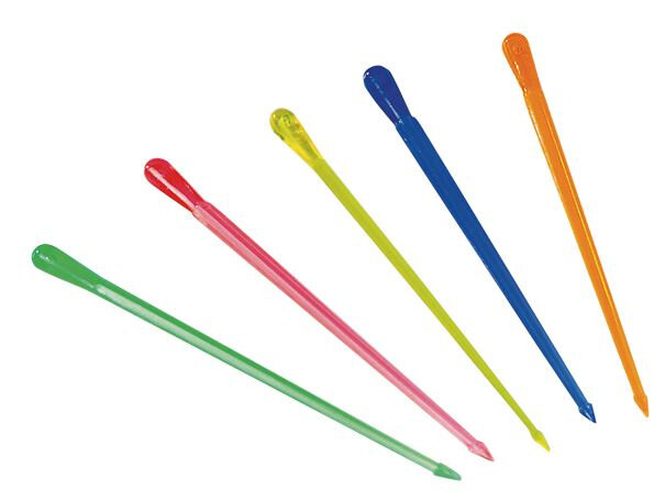 cocktailprikkers Rond junior 8,5 cm 100 stuks
