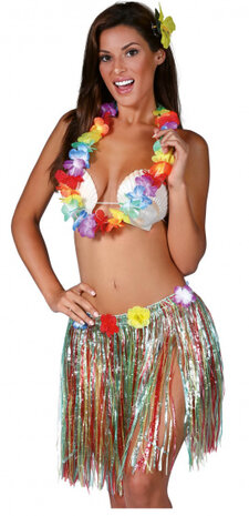 accessoiresset Hawai&iuml;an dames one-size 3-delig