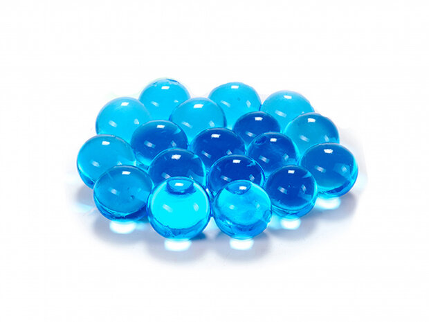 decoratieballetjes groot 500 gram 7 x 17,5 cm gel blauw